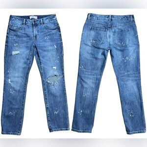 Cabi Wm’s 100% Boyfriend Distressed Jeans Sz 2